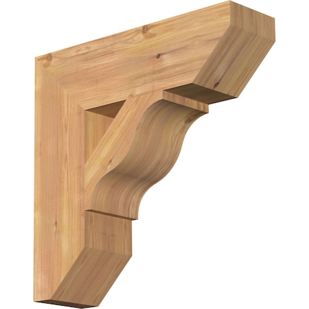Ekena Millwork Funston Slat Smooth Bracket, Western Red Cedar, 5 1/2"W x 20"D x 20"H BKT06X20X20FST06SWR